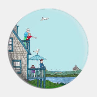 Grandma's Nantucket House Pin