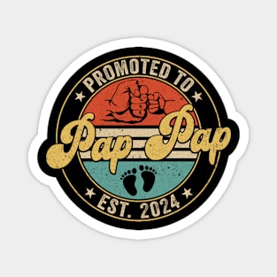 Promoted To Pap Pap 2024 Pregnancy New First Pap Pap Retro Magnet