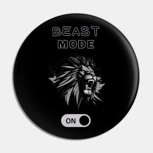 Lion in BEAST MODE Pin