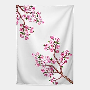 Sakura Branches Painting Tapestry