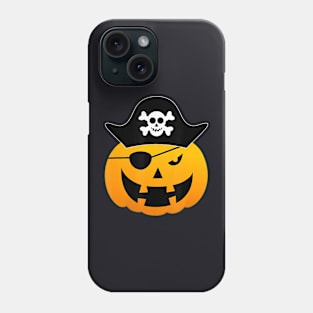 Pirate Pumpkin Jack O Lantern Halloween Funny Phone Case