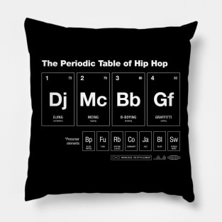 Periodic Table of Hip Hop Pillow