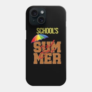 cute retro last day of school school's out for summer teacher Phone Case