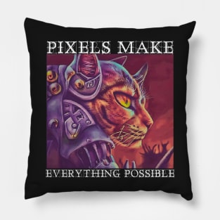 PIXEL ART CAT WARRIORS Pillow