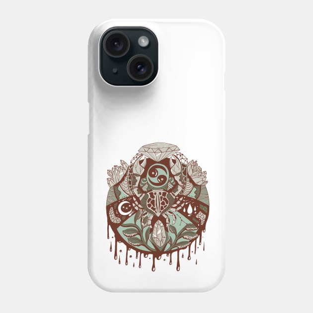 Rust Sage Mystic Cancer Zodiac Phone Case by kenallouis