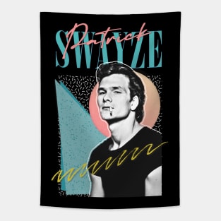 Patrick Swayze •• Retro Graphic Design Tapestry