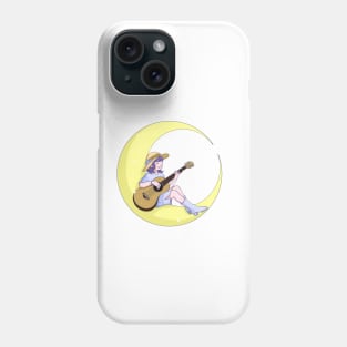 Fly me to the moon - Guitar player Phone Case