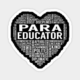 Para Educator Heart Magnet