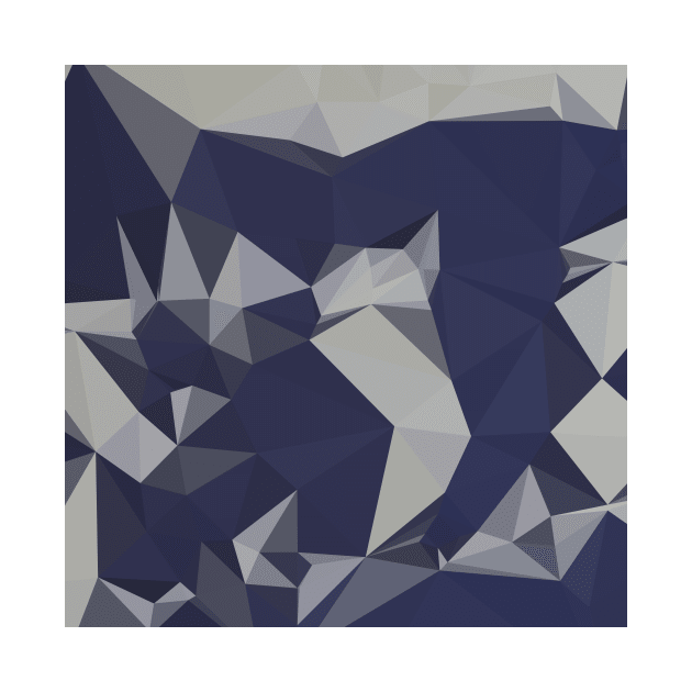 Cool Black Blue Abstract Low Polygon Background by retrovectors