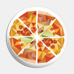Geometric pizza Pin