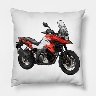 V Strom 1050XT Bike Illustration Pillow