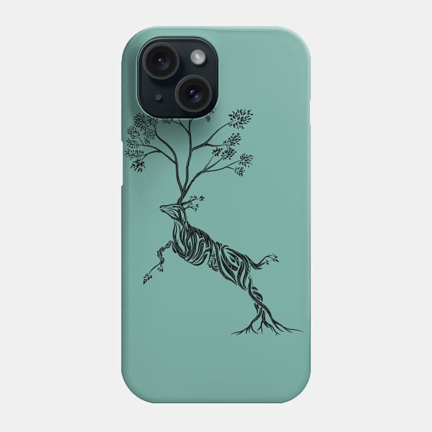 Cervus Arboris Unus Phone Case by Mainahste