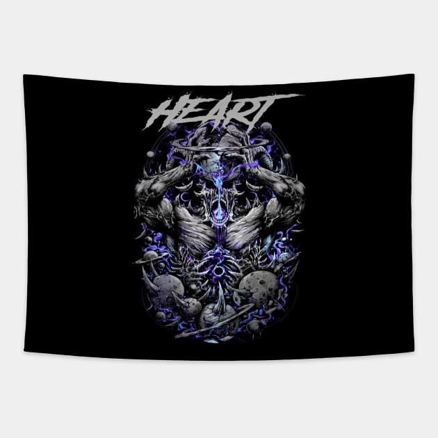 HEART BAND MERCHANDISE Tapestry by Rons Frogss