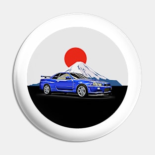 R34 GTR Japan Print Pin