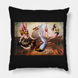 Circus Series Flying Trapeze Performers Pillow