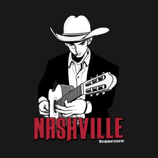 Nashville Tennessee Country Music Lover Guitar Player T-Shirt