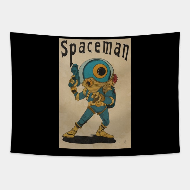 Spaceman Tapestry by IcarusPoe