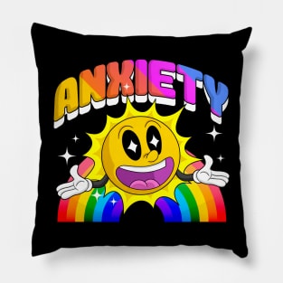 Funny ANXIETY meme Enjoy your Existential Crisis zoomer Nihilistic Pillow