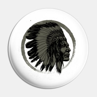 An Indian chief Pin