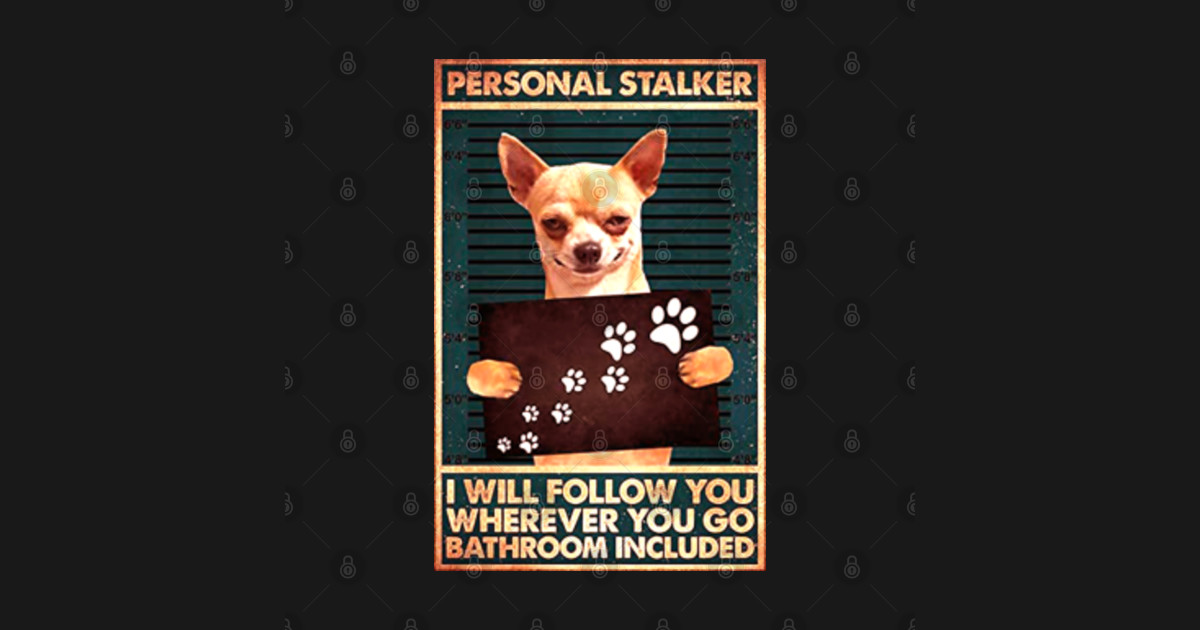 dog personal stalker - Personal Stalker - Sticker | TeePublic