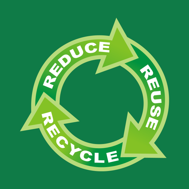 Reduce Reuse Recycle Circle - Recycle - T-Shirt | TeePublic