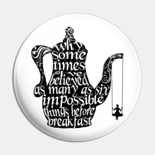 Impossible Things Pin