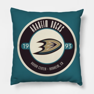 Anaheim Hockey Ducks Minimalist Logo Pillow