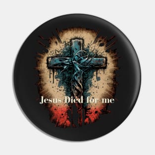 Jesus Died for Me John 3:16 V8 Pin