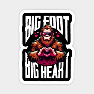 Sasquatch Big Foot  Big Heart Magnet