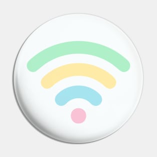 Pastel Rainbow Wi-Fi Pin