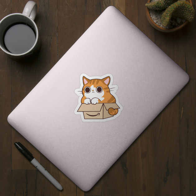 If it fits, I sits - Cat - Sticker