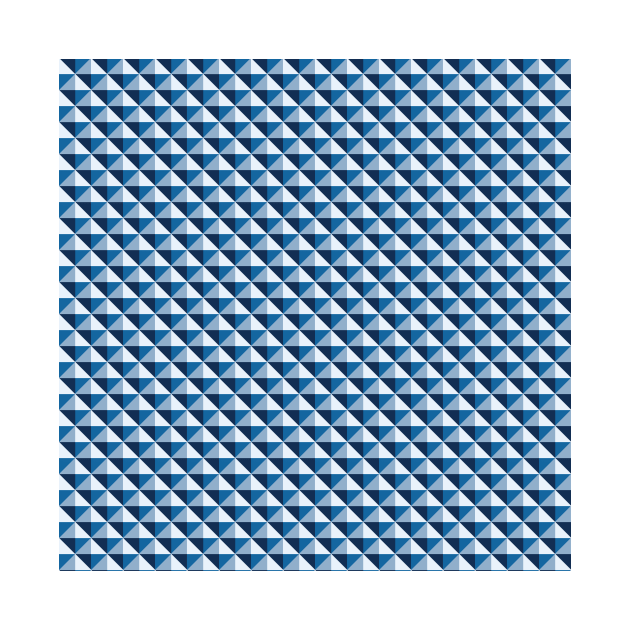 Classic Blue Geometric by Farissa