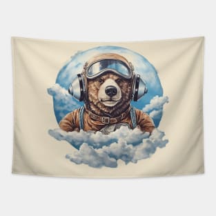 Pilot bear Tapestry