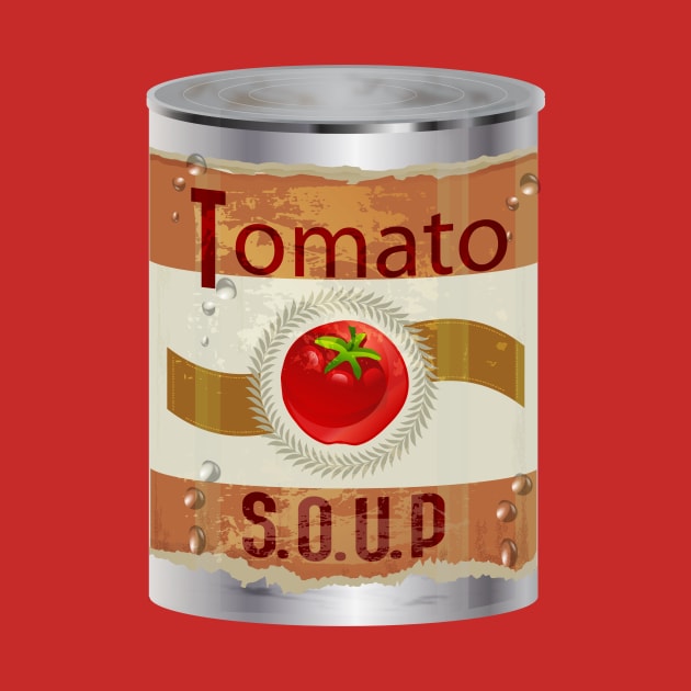 Big Can of Tomato Soup Comfort Food Graphic by FlashMac
