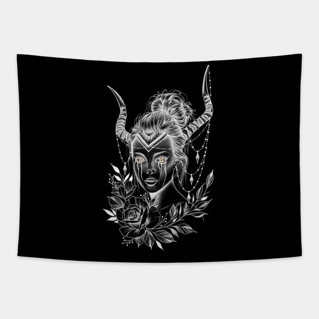 Aries girl Tapestry by Rachellily