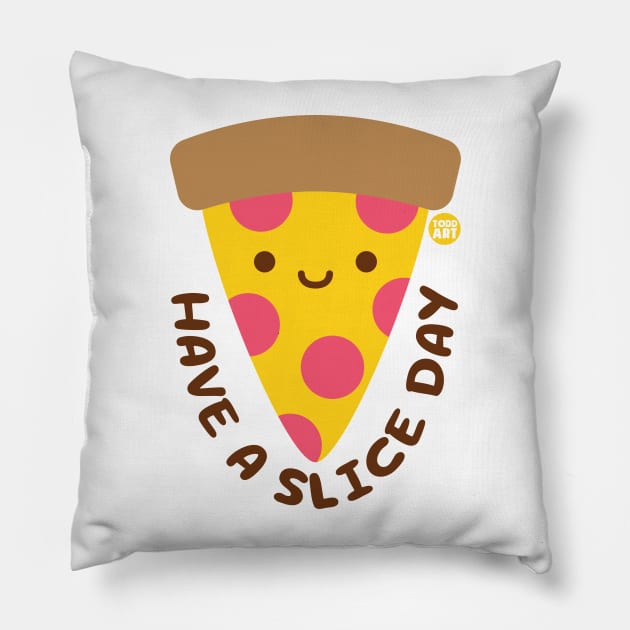 pizza Pillow by toddgoldmanart