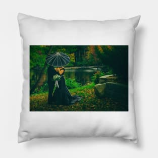 Gothic Bride and Groom Pillow