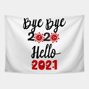 Hello 2021, Happy New Year 2021 Christmas, Merry Christmas Tapestry