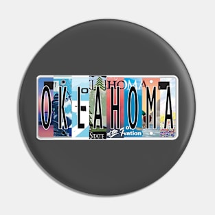 Oklahoma License Plates Pin