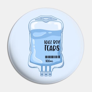 boy tears IV fluids bag Pin