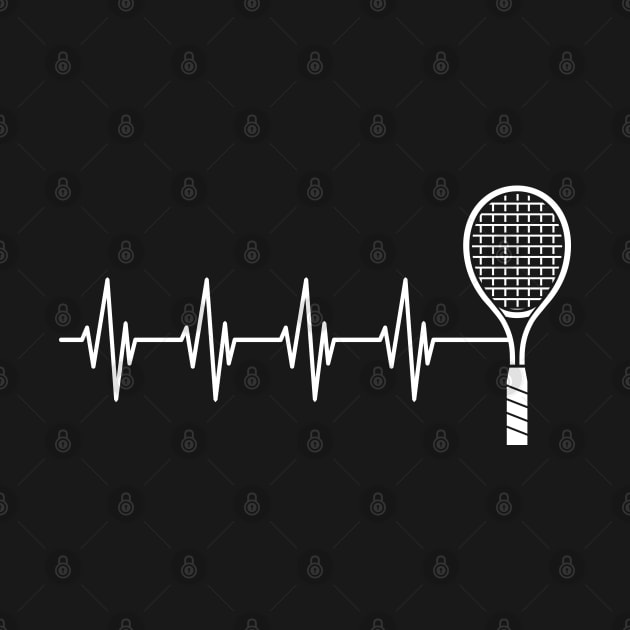 Tennis Heartbeat by KC Happy Shop