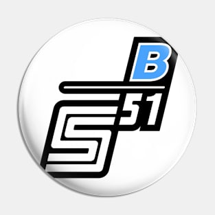 S51 B logo Pin