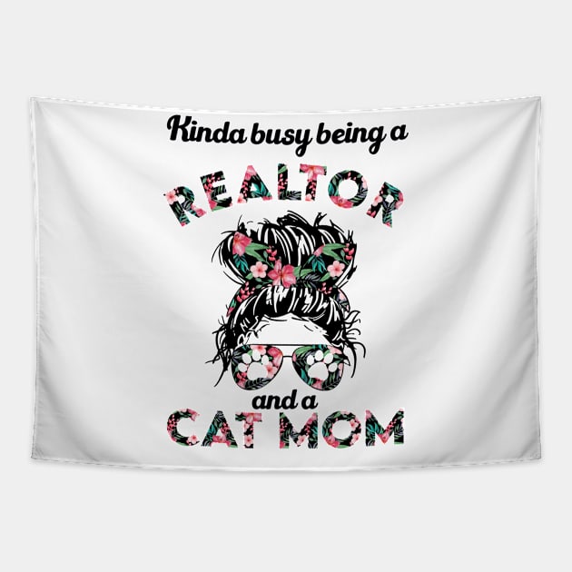 Realtor cat mom funny gift . Perfect present for mother dad friend him or her Tapestry by SerenityByAlex