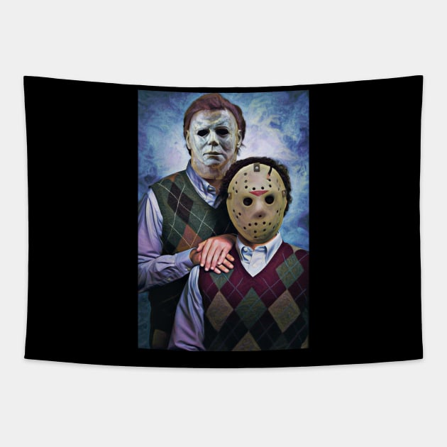 Michael and Jason Step Brothers Tapestry by CreatingChaos