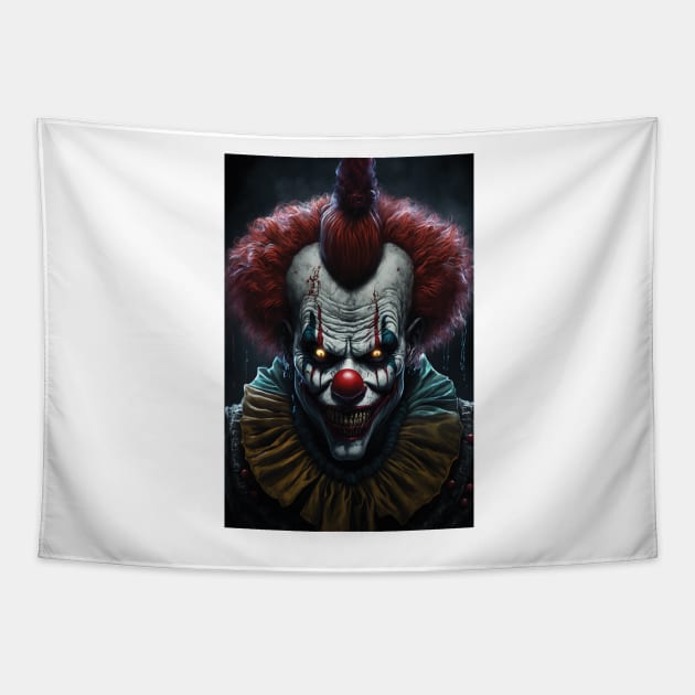 The Killer Clown's Last Laugh 1 of 4 in the series Tapestry by PixelProphets