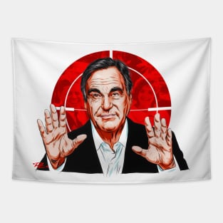 Oliver Stone - An illustration by Paul Cemmick Tapestry