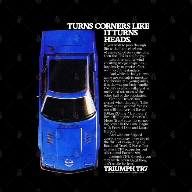 TRIUMPH TR7 - advert by Throwback Motors