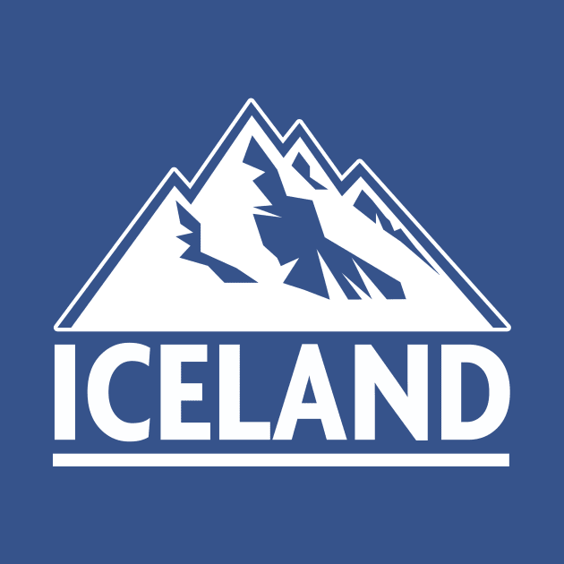 Iceland Mountain T-shirt by VeryBear