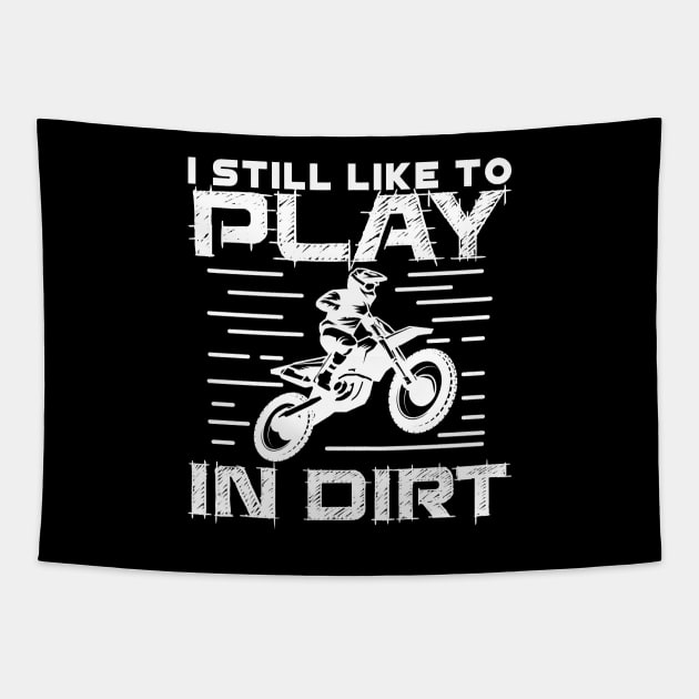 Dirt Bike Tapestry by maxcode