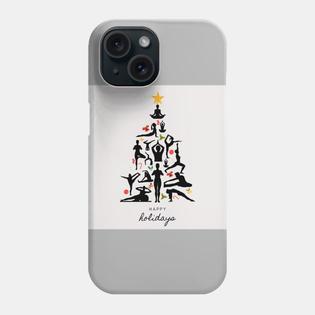 Happy holidays Pilates Phone Case by create